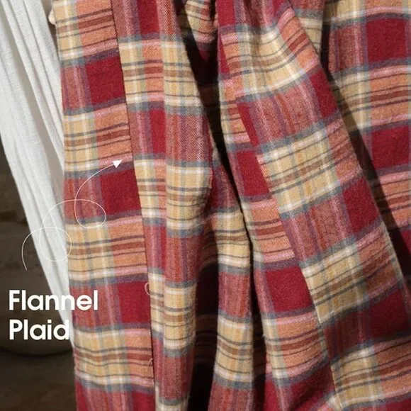 Womens Flannel Plaid Long Skirt - Picture 8 of 8